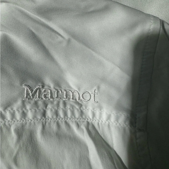 Marmot Button Down Adjustable Sleeve Breathable Shirt White Size Medium - Picture 6 of 13